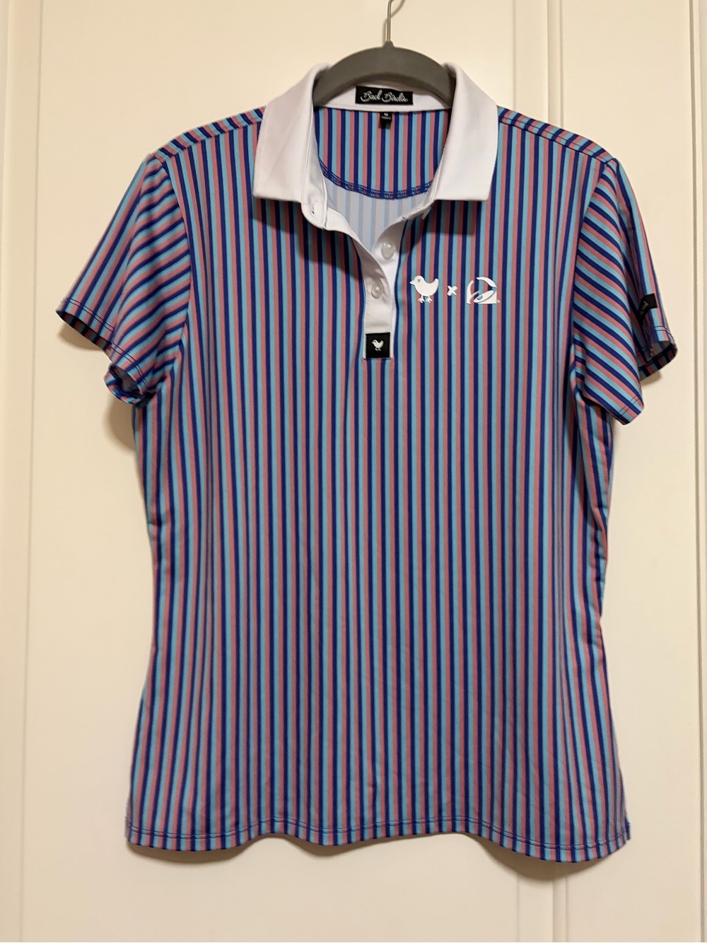 ⛳️💕Bad Birdie Collab Activewear Athletic Striped Golf Polo💕⛳️